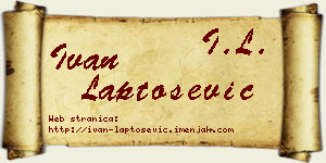 Ivan Laptošević vizit kartica